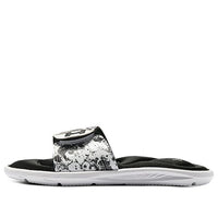 (WMNS) Under Armour Ignite 6 Graphic Strap Slide 'Black White' 3024453-002