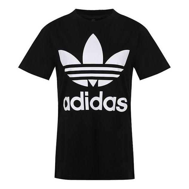 (GS) adidas Trefoil Tee 'Black' DV2905