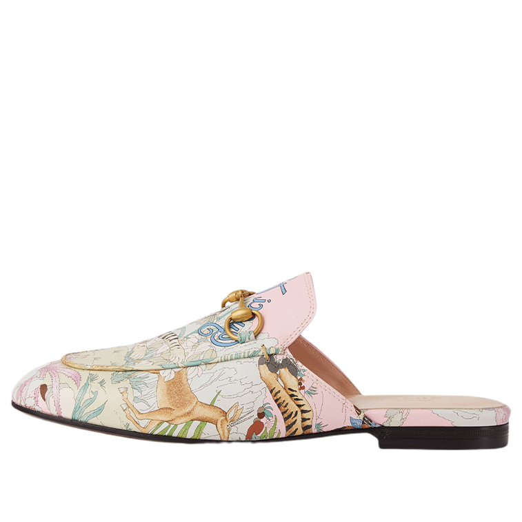 (WMNS) Gucci Tiger Princetown Slipper Leather 'Pink' 687587-UTA00-5244