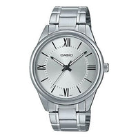 Men's CASIO DRESS Series Classic Minimalistic Small Retro Business Watch Mens Silver Analog MTP-V005D-7B5