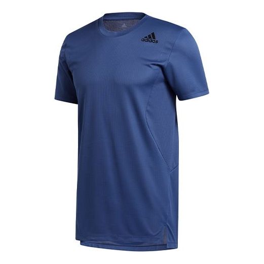 adidas Trg Tee H.Rdy Sports Gym Training Round Neck Short Sleeve Blue GL7299