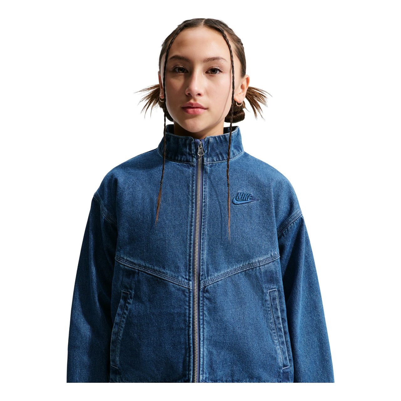 (GS) Nike Sportswear Collection Windrunner Denim Jacket 'Mystic Navy' IF2317-435
