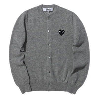 (WMNS) COMME des GARCONS PLAY Cardigan Black Emblem 'Grey' CPXCDDAZN023X-002