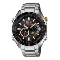 CASIO EDIFICE Serieses Men's Black Waterproof Black Dial Mens Black Analog EQW-T620RB-1A