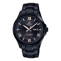 CASIO EDIFICE Quartz Solar Powered Mens Black Analog/Digital Combo EFB-104SBC-1