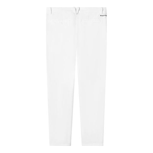 FILA Logo Straight-leg Causual Pant Male White A11M135810F-WT