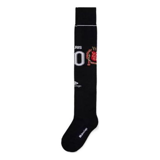 Balenciaga Paris Soccer High Socks 'Black' 778816472B41000