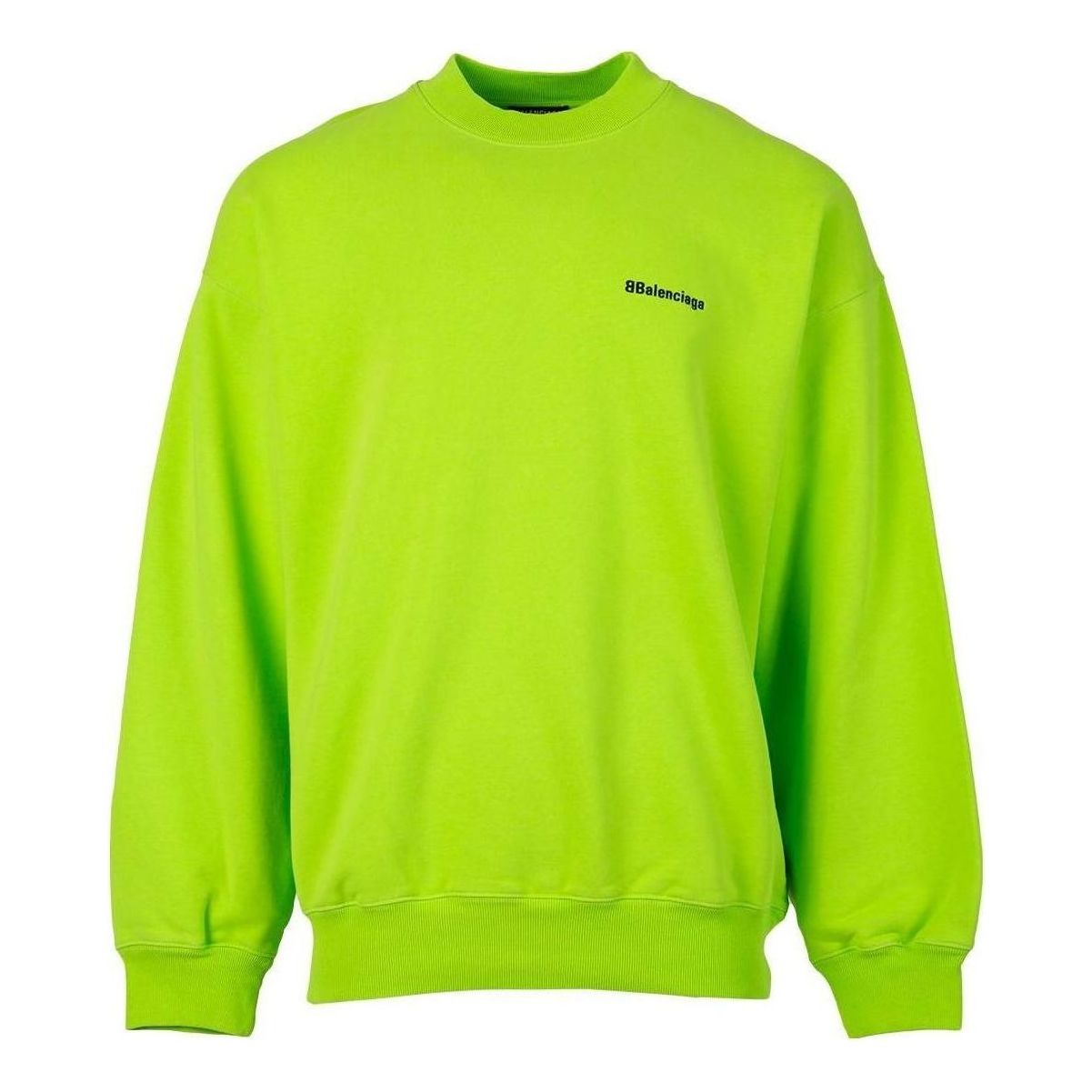 Balenciaga Contrasting Logo Sweatshirt 'Lime' 671125TKVB57072