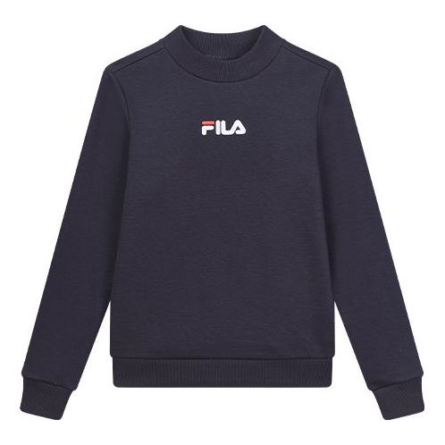 (WMNS) FILA Embroidery Logo Leisure Sweatshirt Blue F11W018202F-NV