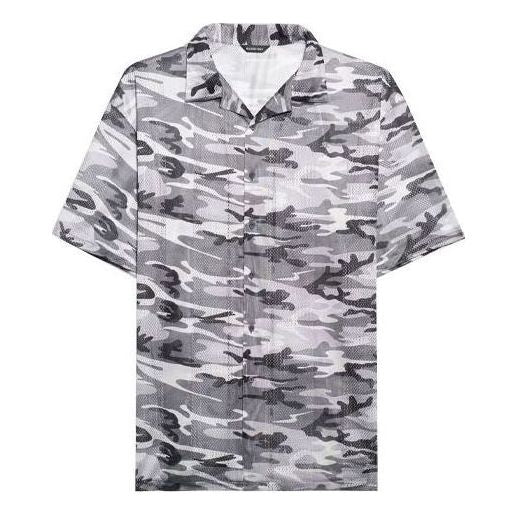Balenciaga Camouflage Mesh Shirt 'Grey' 647651TJLC51240