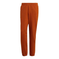 Men's adidas originals Logo Solid Color Bundle Feet Sports Pants/Trousers/Joggers Orange Red H11383