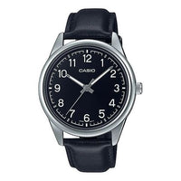 Men's CASIO DRESS Series Minimalistic Retro Small Business Numeric Watch Mens Black Analog MTP-V005L-1B4