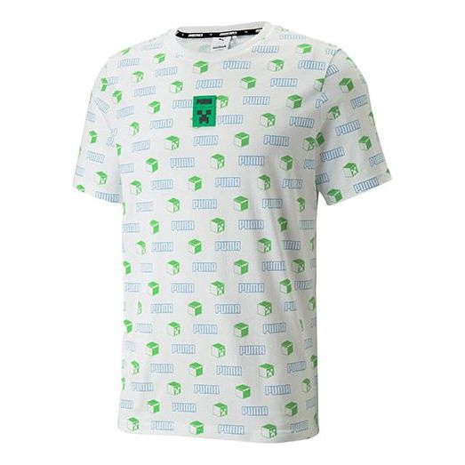 PUMA X Minecraft AOP Tee 'White' 534375-02