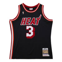 Mitchell & Ness x Miami Heat Dark Hwc 2013-14 Jersey 'Dwyane Wade 3' AJY46497-MHE13DWABLCK