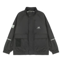 New Balance Men's New Balance Solid Color Woven Stand Collar Jacket Autumn Black AMJ21358-BK