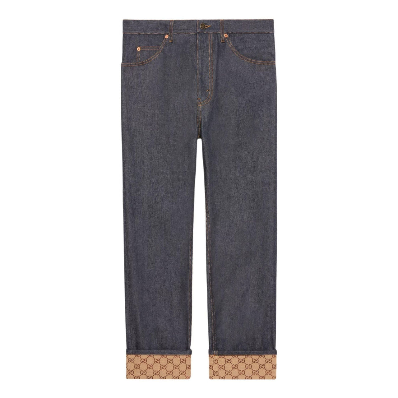 Gucci Denim Pants With Cuffs 'Dark Blue' 782603-XDCW9-4759