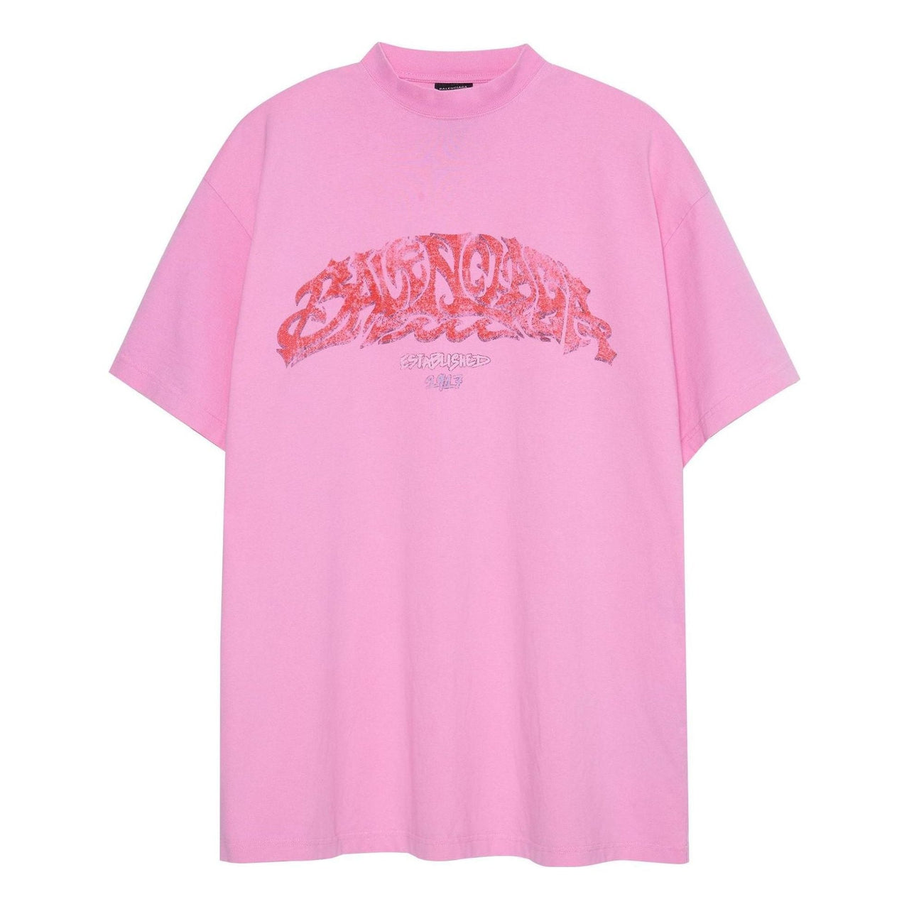 Balenciaga Offshore T-shirt Oversized 'Pink' 739028TPVM85960