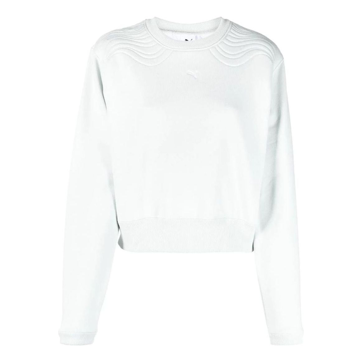 (WMNS) PUMA Snow Tiger Boxy Crew Neck Sweater 'White' 533474-62