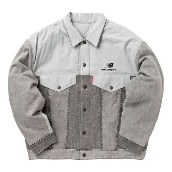 Men's Levis New Balance Crossover Reversible Splicing Jacket Gray 19855-0003