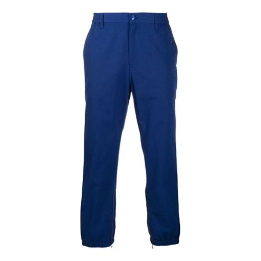 Gucci SS21 Side Stripe Pants Zipper Athleisure Casual Sports Pants Blue 615775-XDBBH-4207