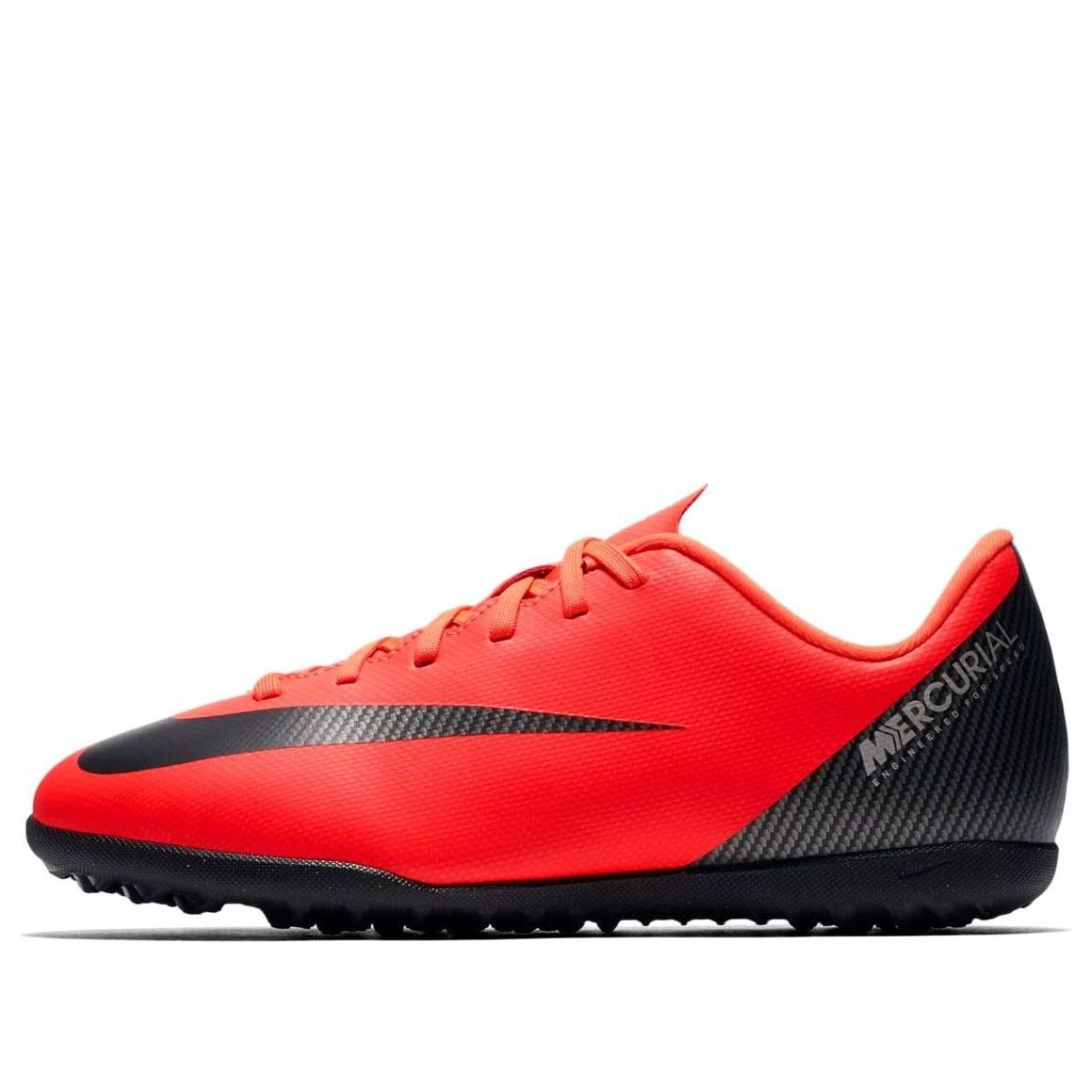 (GS) Nike Mercurial Vapor 12 Club CR7 TF Red AJ3106-600