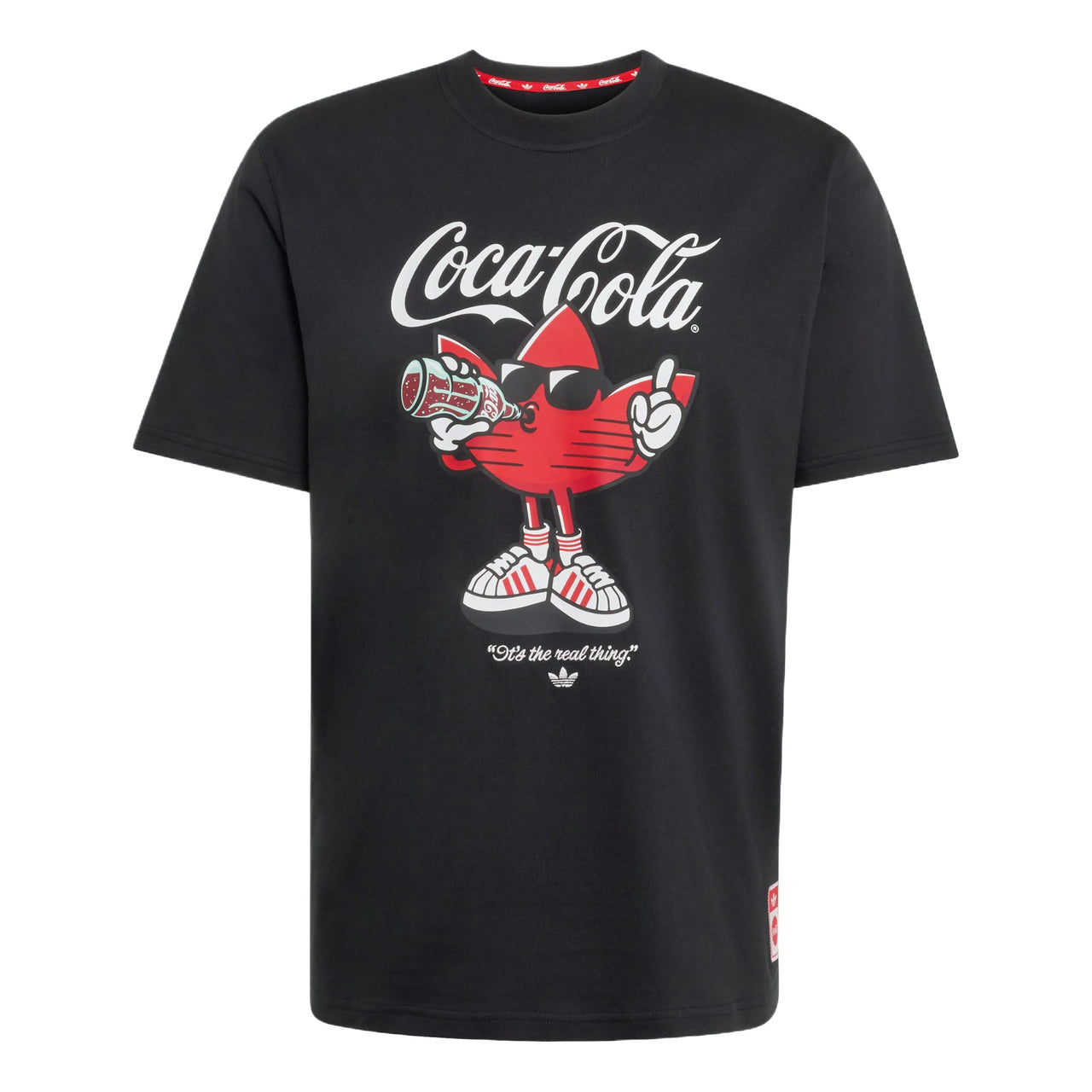 adidas x Coca Cola Classic Sport Graphic Treffle T-Shirt Asia Sizing 'Black' KY2108