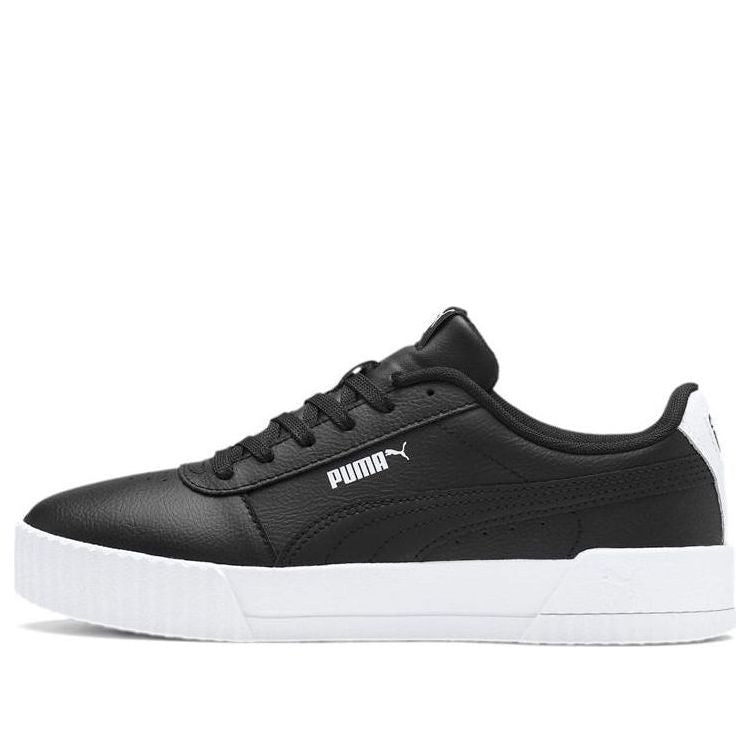 (WMNS) PUMA Carina Leather 'Black White' 370325-22