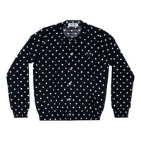 (WMNS) COMME des GARCONS PLAY Polka Dot Cardigan Black Emblem 'Black' AZ-N037-051-1
