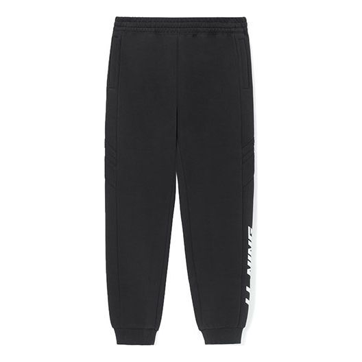 Li-Ning Graphic Sweatpants 'Black White' AKLS077-1