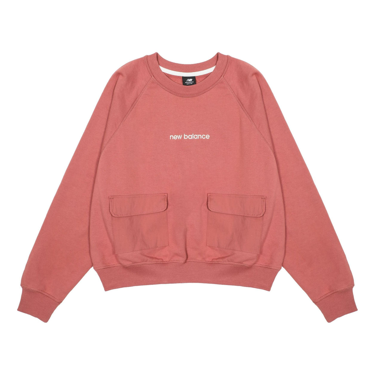 (WMNS) New Balance Casual Pocket Sweatshirt Asia Sizing 'Rose Pink' AWT23320-MIN