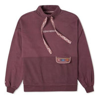 (WMNS) Converse Tapesyt Crew Sweatshirt 'Dark Mauve' 10025059-A02