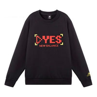 New Balance Men's New Balance Round Neck Pullover Casual Printing Knit Black AMT11341-BK
