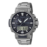 CASIO Waterproof Sports Solar Powered Shockproof Mens Gray Analog PRW-60T-7APR