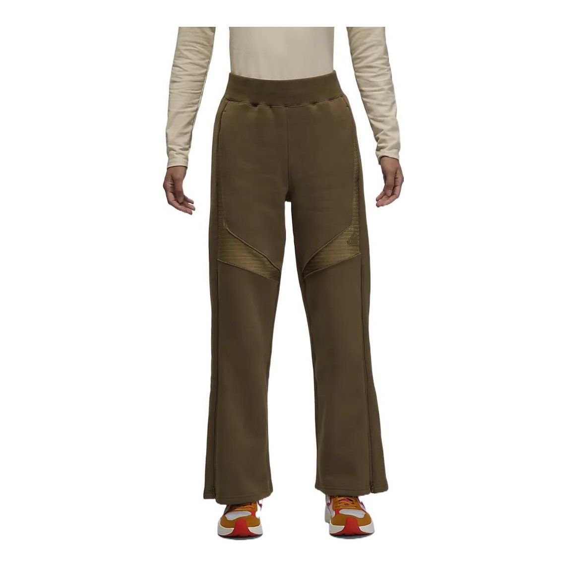 (WMNS) Air Jordan Knit Sweatpants 'Olive Green' DV1259-385