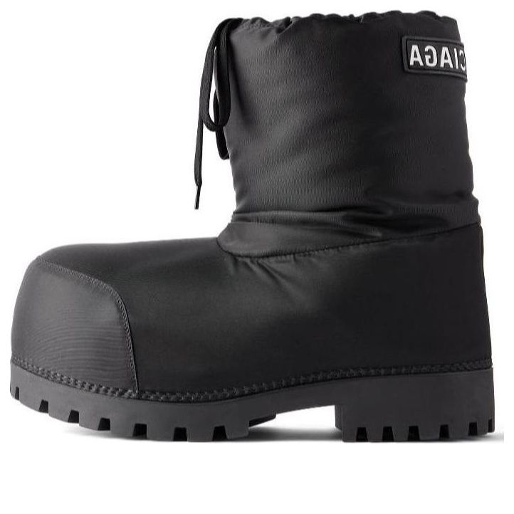 (WMNS) Balenciaga Alaska Low Boots 'Black Nylon' 780558W4SA11000