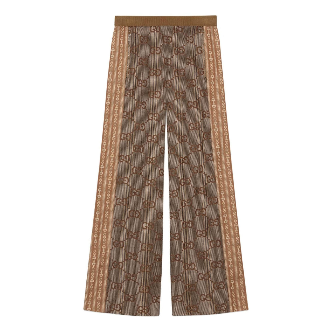 (WMNS) Gucci GG Jersey Jacquard Pants 'Brown Beige' 767027-XJF7V-2481