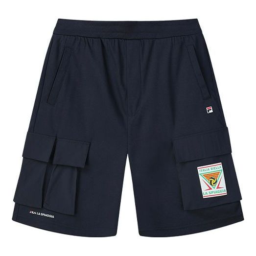 FILA Logo Letter Printing Pocket Short Pant Male Blue F11M128655F-NV