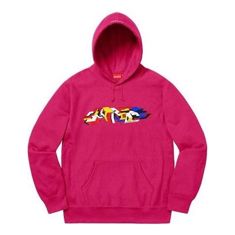 Supreme Delta Logo Hooded Sweatshirt 'Fuchsia' SUP-FW19-660