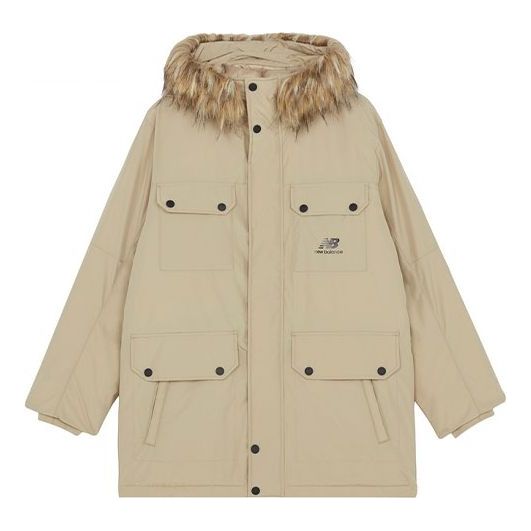 New Balance Classic Down Jacket Asia Sizing 'Beige Brown' AMJ13329-HNA