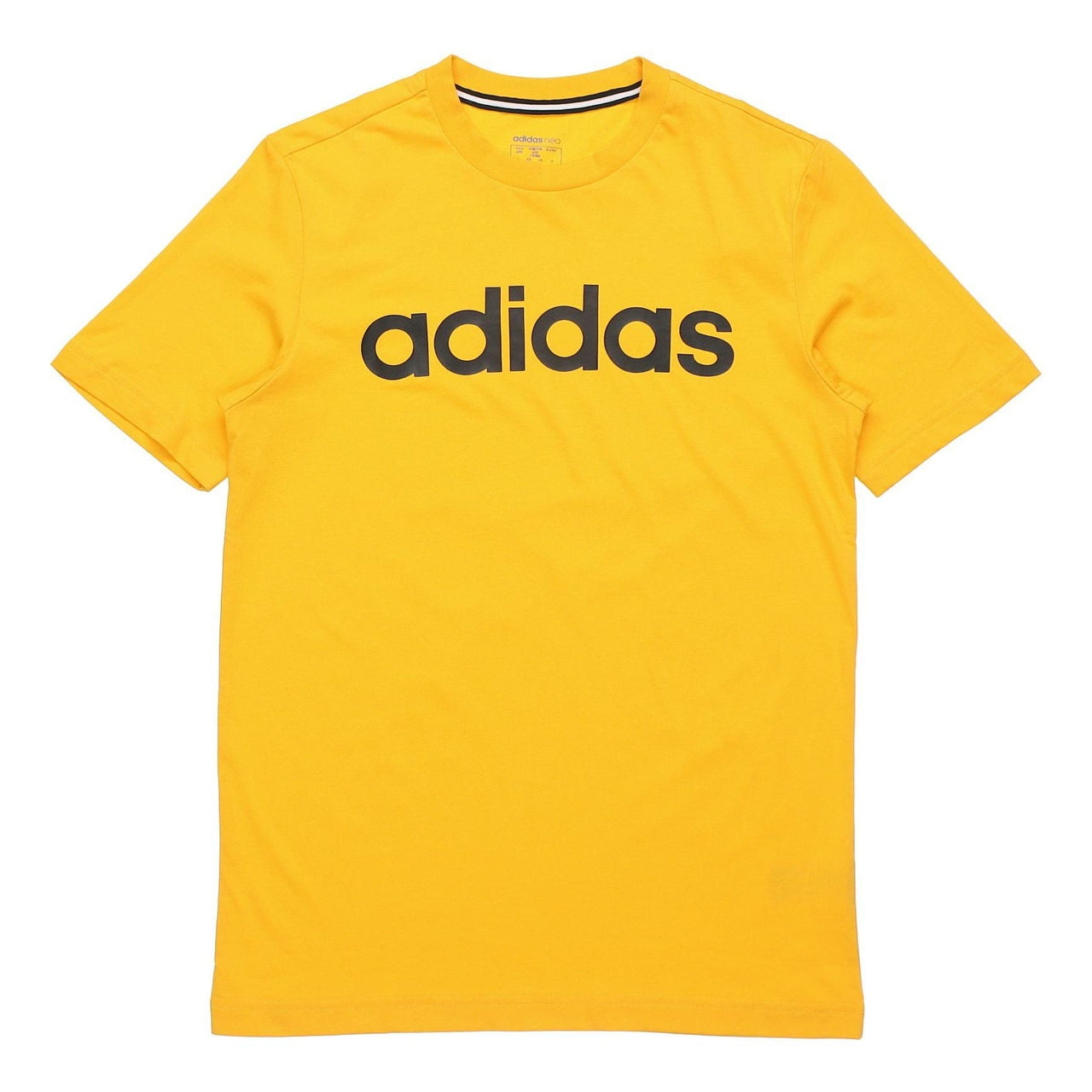 adidas neo M ESNTL LOGO T Sports Short Sleeve Yellow GJ8933