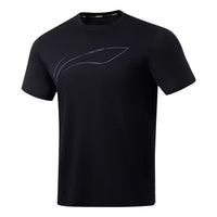 Li-Ning Logo Running T-shirt 'Black' ATST073-1