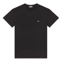 DIOR White Bee Embroidered Short Sleeve Unisex Black 733J603B0446-C980