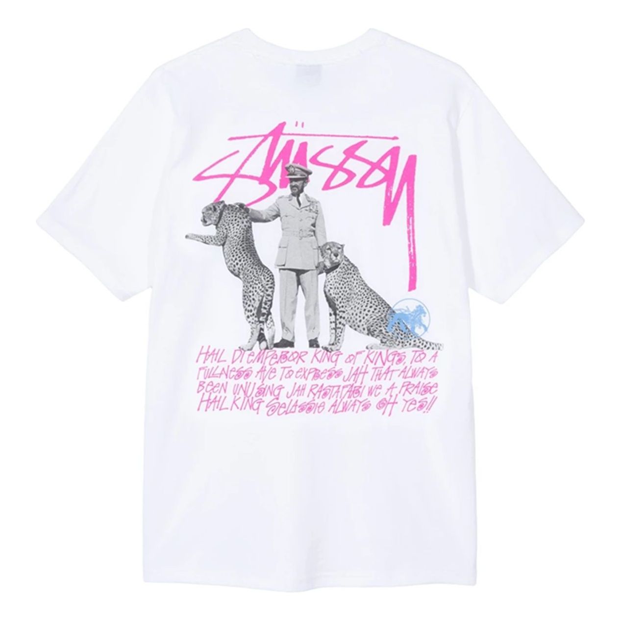 Stussy Large Logo Printing Short Sleeve Unisex White 1904474-WHITE
