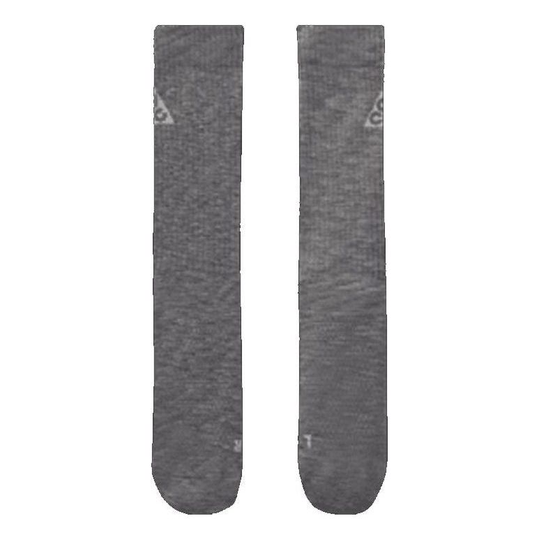 جوارب رياضية كاجوال قابلة للتنفس بشعار Nike SS22 ACG بلون سادة، زوج واحد، رمادي DA2599-065