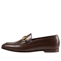(WMNS) Gucci Jordaan Loafer 'Dark Brown Leather' 404069-BLM00-2024