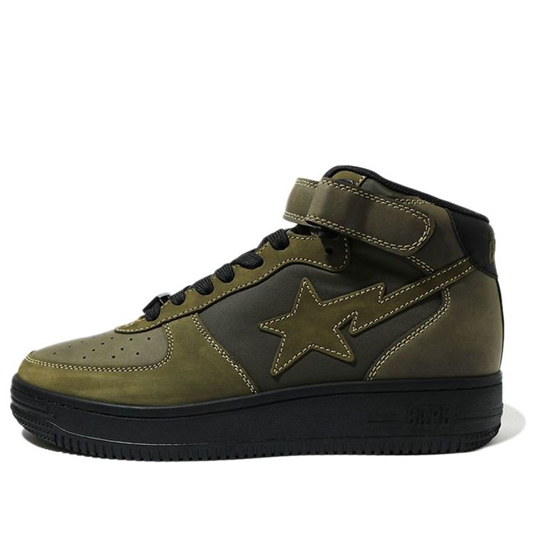 A BATHING APE Bape Sta Mid 1H30-191-006-OLIVE