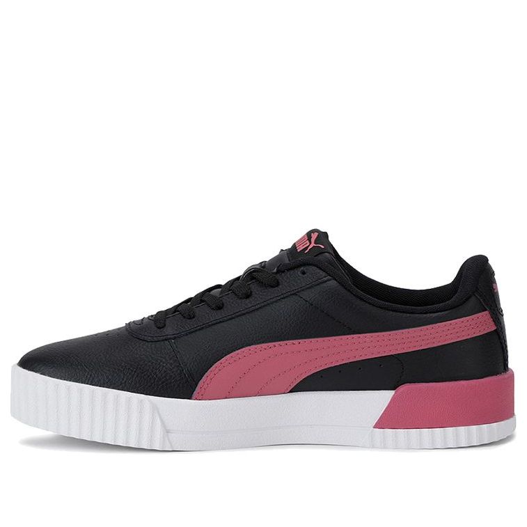 (WMNS) PUMA Carina Leather 'Black White Pink' 370325-31