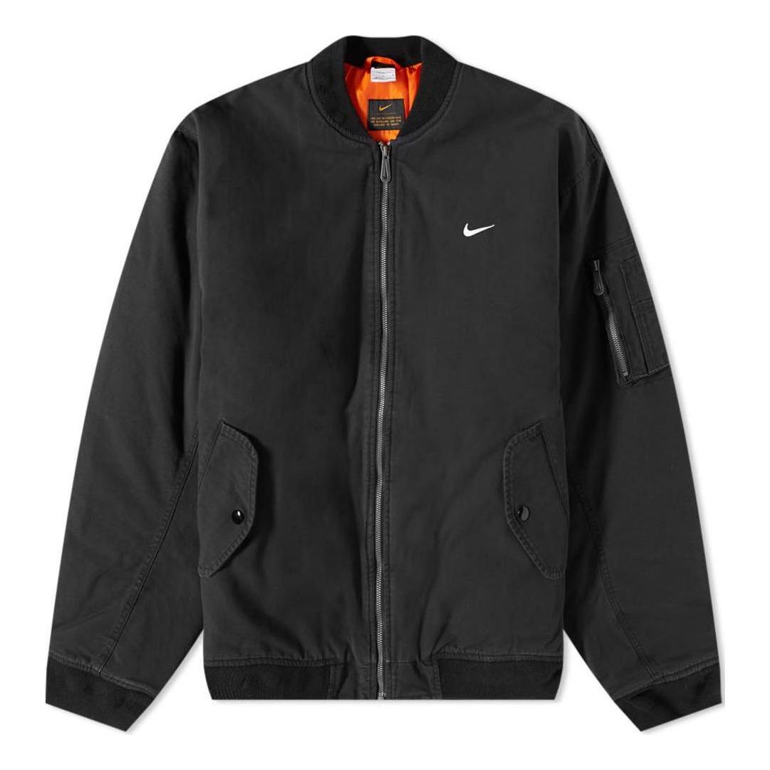 Nike Life Woven Flight Jacket 'Black' DX0680-010