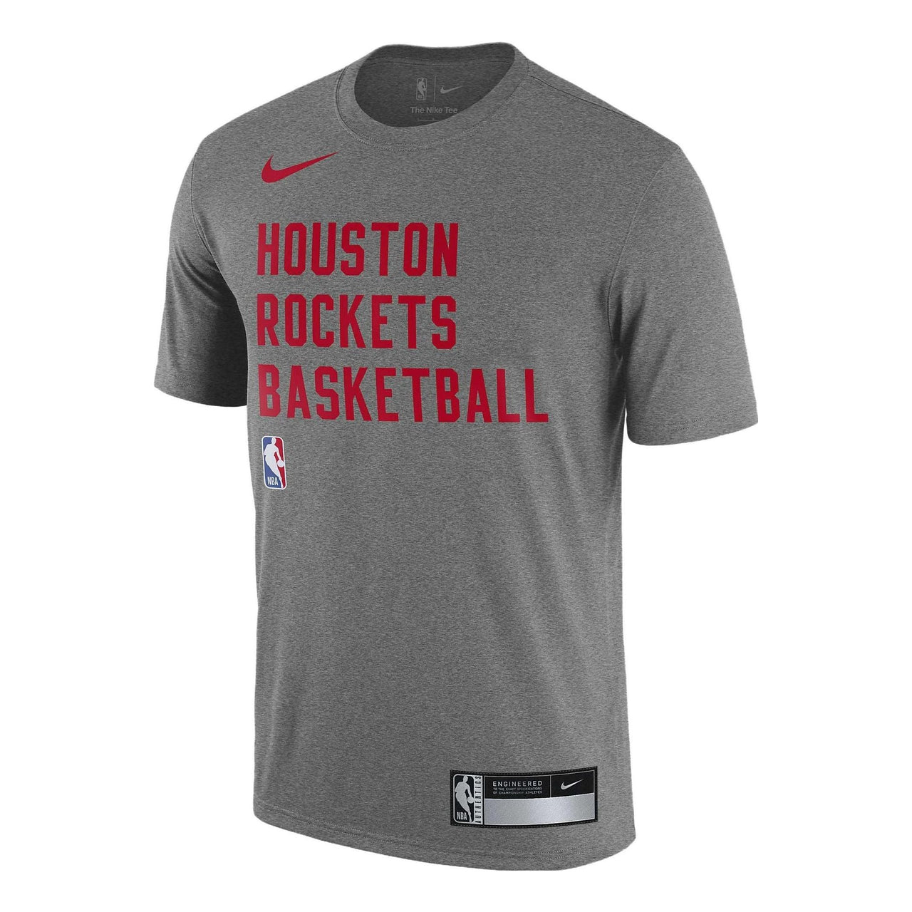 Nike x NBA Houston Rockets Logo T-shirt 'Grey' FJ0175-063