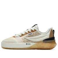 FILA Mixa Retro Casual Skateboarding Shoes Cream Yellow F12M223101FBV